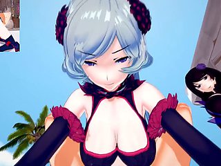 Futa Freya and Futa Elsa switch up the take in this wild animated romp