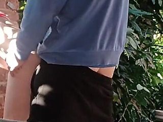 Having Fun in the Garden Blond Suking Cock