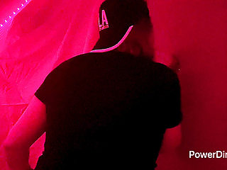 Glory Hole in a disco toilet, I suck a stranger