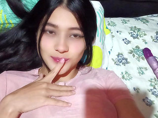 Beautiful girl showing her tits and ass