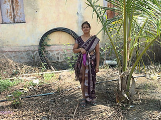 The tender garden was looking up at the coconut tree with the saree up and then the owner took it home and fucked the table.