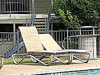 BBW Nurse Vicki and Handsome Harry in Pool Battle