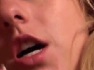 Slimy Blowjob Ends with Messy Facial Cumshot