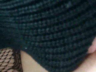 Brown Guy & Latina Beauty Steamy POV, Black Stockings & Passionate Chemistry