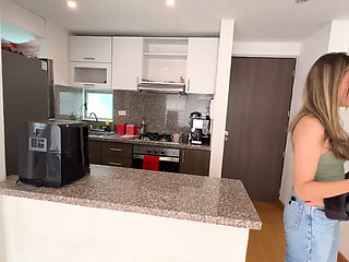 I have sex in the kitchen with my boss's whore