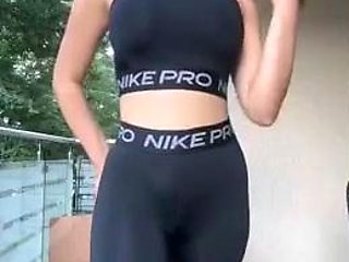 Young amateur teen in solo masturbation playing with herself