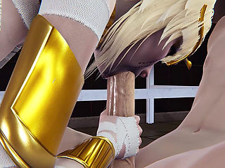 Halloween 3D Hentai Animation - Seductive Mummy Girl Cosplay Blowjob, Sitting Big Tits Fuck, and POV Deepthroat Cumshot