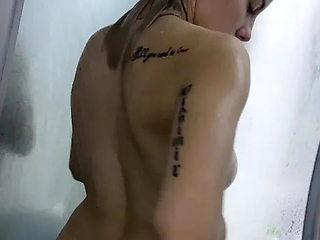 Anal Caresses with a Dildo in the Shower from