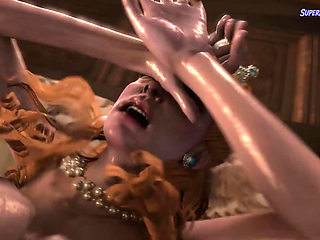 Redhead Queen and Her Futa Slave - She Gets Pounded Very Hard By A Massive Dick ( 3D Animated )