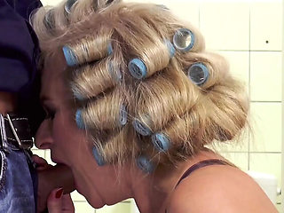 Big Boobs Mature MILF Gets Fucked Hard in Bathroom - Marina Montana Facial