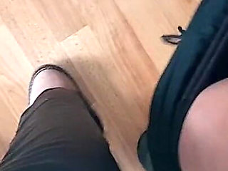 Three Female Students Gathered Together in an Empty Lecture Hall During a Break to Have Sex