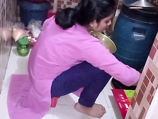 Bangladeshi Bhabhi Fucked by Step Brother in Kitchen - Homemade Indian Sex with Dirty Talk