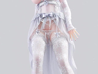 [mmd] Weak T-ara Bridal Erotic White Silk Wedding Dress