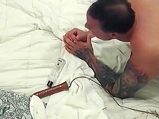 My Strap on Stories - I Cage Him & Use My Big Strap on to Make Him Cum Thru the Cage.