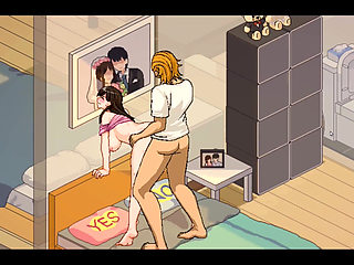 Ntraholic - Sex with the Neighbor’s Wife - Hentai Game