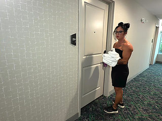 Hotel Furniture Fuck:Busty Maid Makes A Mess