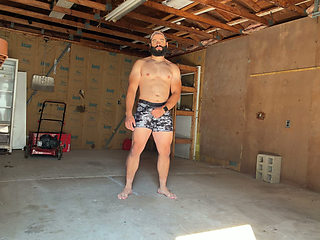 Horny Bearded Beef in Garage