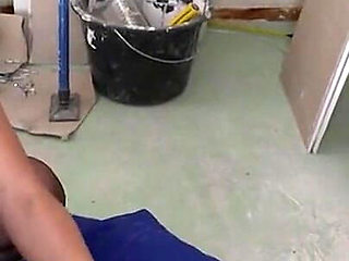 Irresistible slut gets fucked on the construction site!