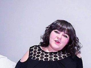 Chubby Brunette Big Boobs Dildo Masturbation