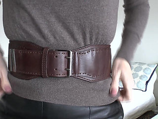 Belt Fitting in the Living Room, Part 2, Lady Victoria Valente