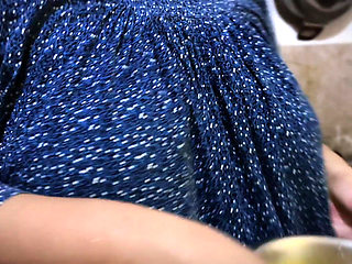 Big Ass Beautiful Hot Stepmom in Morning She Was Cooking in Kitchen & Want Anal Fuck From Me