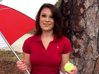 Easygoing brunette Jayden Riley sucks big dick and fucks in POV