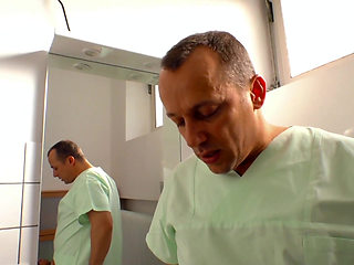 Redhead chick loves to fuck and to piss in the bathroom