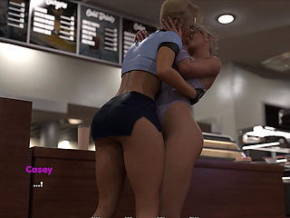 Hot Lesbean Cop with Hot MILF Blonde Kissing - MILF Obsession - E57
