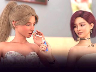 Cartoon fantasy, 3d animation, perfect body