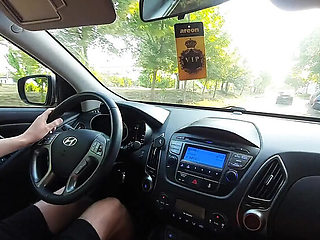 Stepmom Teases Step Son In Car With High Heels Morning Fuck