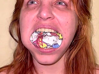 Newspaper Gag POV - Stuffing, Slapping, Taking Out