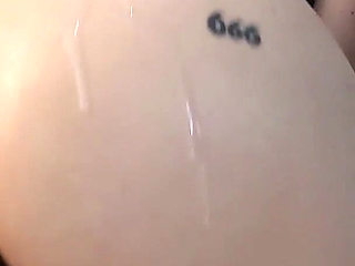 Hot Goth Girl Fucking a BBC Dildo and Filled with Cum