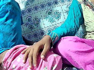 Indian cutie with big bumpers and her guy getting wild in the apartment