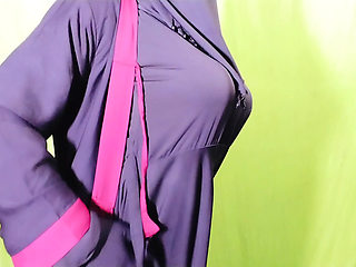 Beautiful Amena Bhabhi has sex indoors wearing a burqa and hijab