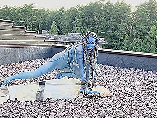 Avatar Monika Foxxx Has Fun With Big Dildos In Nature