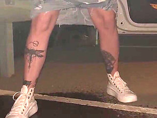 Golden Shower on a Public Street