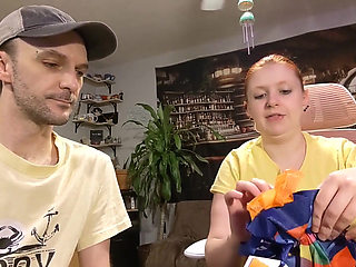 Wish List Gifts 9 - Red Corset and Black Vinyl Dress Unboxing and Masturbation