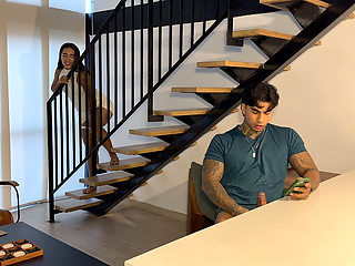 My Stepsister Catches Me Doing Something in Secret… and It All Ends in the Kitchen