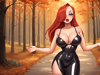 Happy Halloween by Stepsister Jessica from Who Framed Roger Rabbit! Perfect Big Boobs Bouncing