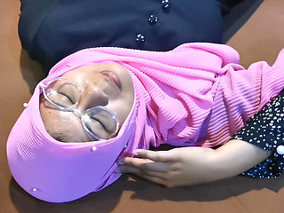 Lying on their own bodies in bed on holidays.