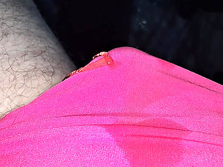 Bright pink panty pee