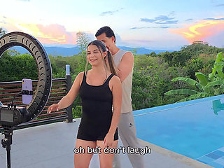 My stepsister wants me to fuck her while she's doing tikt0ks