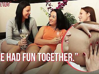 3 Hot Brunettes Use Sex Toys in Wild Lesbian Threesome - Julia Parker, Antonia Sainz, Sofia The Bum