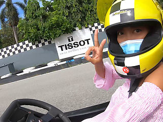 Go karting and screwing with a Thai teenage