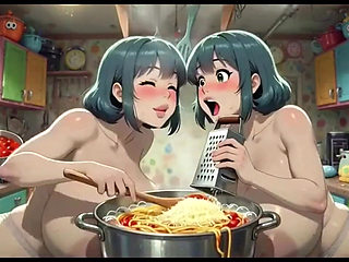 Funny Women Cooking, Ai Animation