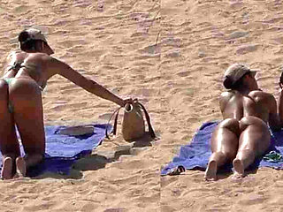 Amateur Latina Fucked Hard on Beach After Sunbathing - Real Homemade Voyeur Sex