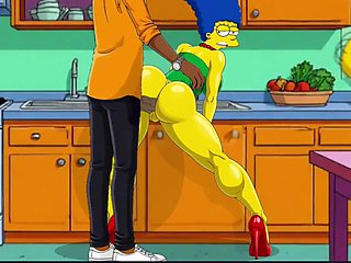 Marge Fucked While Homer's Takes a Nap - 2D Simpsons Animation