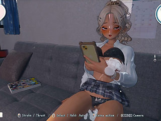Hentai Game - Yellow Hair College Gyaru Sex Scenes - summer hangout spot secret after school spent with gyarus