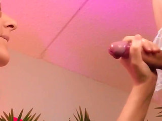 Amazing Handjob for Sissy and Hot Funny Cumming