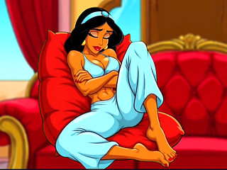 Princess Jasmine, Aladdin's Cuckolded Wife. Cartoon Parody